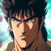 新作アニメ「北斗の拳 -FIST OF THE NORTH STAR-」のアイキャッチ画像。鋭い眼差しでこちらを見つめる主人公ケンシロウのアップ。